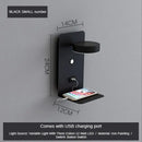 GobekUsa LED Shelf Wall Lamp with USB Charging Port & Switch