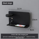 GobekUsa LED Shelf Wall Lamp with USB Charging Port & Switch