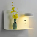 GobekUsa LED Shelf Wall Lamp with USB Charging Port & Switch