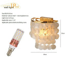 GobekUsa LED Shell Chandelier: Modern Gold Chrome Ceiling Hanging Light