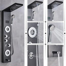 GobekUsa LED Shower Panel Column Bathtub Mixer Tap with Temperature Screen Massage.
