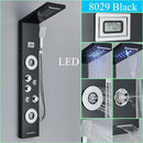 GobekUsa LED Shower Panel Tower Rain/Waterfall Massage Spa Jets Bathroom Column