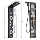 GobekUsa LED Shower Panel Tower Rain/Waterfall Massage Spa Jets Bathroom Column
