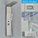 GobekUsa LED Shower Panel Tower Rain/Waterfall Massage Spa Jets Bathroom Column