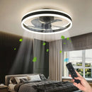 GobekUsa LED Silent Ceiling Fan Light Control Modern Bedroom Living Room Indoor Decor