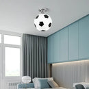 GobekUsa LED Soccer Ball Ceiling Light for Boys Room, Indoor Lighting Fixture