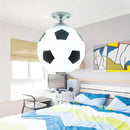 GobekUsa LED Soccer Ball Ceiling Light for Boys Room, Indoor Lighting Fixture