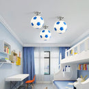GobekUsa LED Soccer Ball Ceiling Light for Boys Room, Indoor Lighting Fixture