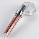 Sleek chrome led spa shower head temperature sensor bathroom filter by Decorbites