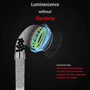 Sleek chrome led spa shower head temperature sensor bathroom filter by Decorbites