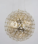 GobekUsa LED Spark Ball Pendant Light | Modern Stainless Steel Chandelier Lighting