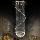 GobekUsa LED Spiral Crystal Ball Chandelier for Staircase | Modern Indoor Hanging Light Fixture