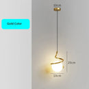 GobekUsa LED Spiral Pendant Lights Chandelier for Living Room Bedroom Lighting