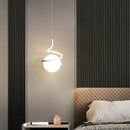GobekUsa LED Spiral Pendant Lights Chandelier for Living Room Bedroom Lighting