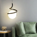 GobekUsa LED Spiral Pendant Lights Chandelier for Living Room Bedroom Lighting