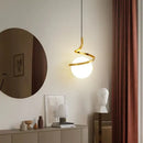 GobekUsa LED Spiral Pendant Lights Chandelier for Living Room Bedroom Lighting