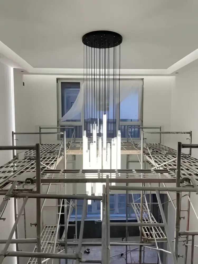 GobekUsa LED Spiral Staircase Ceiling Chandelier, photo 23 of 35