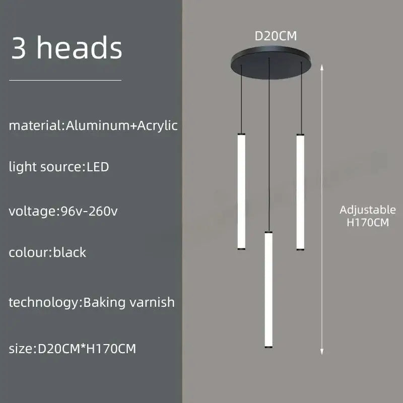 GobekUsa LED Spiral Staircase Ceiling Chandelier, photo 16 of 35