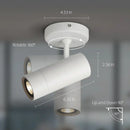 GobekUsa LED Spotlight: Adjustable Dimmable GU10 Downlight for Bedroom, Living Room, Corridor