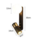 GobekUsa LED Spotlight Wall Lamp for Bedside Bedroom Study Living Room Decoration