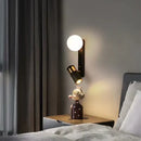 GobekUsa LED Spotlight Wall Lamp for Bedside Bedroom Study Living Room Decoration