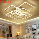 GobekUsa LED Square Chandelier Ceiling Light for Living Room Bedroom