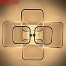 GobekUsa LED Square Chandelier Ceiling Light for Living Room Bedroom