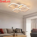 GobekUsa LED Square Chandelier Ceiling Light for Living Room Bedroom