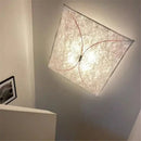 GobekUsa LED Square Fabric Wall Lamp | Minimalist Design for Living Room, Bedroom, Corridor