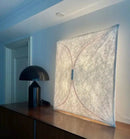 GobekUsa LED Square Fabric Wall Lamp | Minimalist Design for Living Room, Bedroom, Corridor