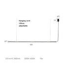 GobekUsa LED Square Sensor Chandelier for Living Room Lighting