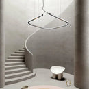 GobekUsa LED Square Sensor Chandelier for Living Room Lighting