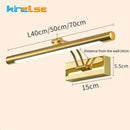 GobekUsa LED Stainless Steel Bathroom Wall Lamp with Switch