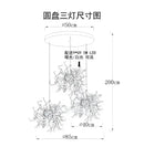GobekUsa LED Stainless Steel Chandelier Pendant Lights for Modern Home Decor Lighting