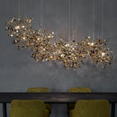 GobekUsa LED Stainless Steel Chandelier Pendant Lights for Modern Home Decor Lighting