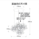 GobekUsa LED Stainless Steel Chandelier Pendant Lights for Modern Home Decor Lighting