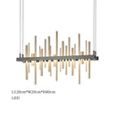 GobekUsa LED Stainless Steel Pendant Light Chandelier for Home Decor in Foyer, Living Room, Bedroom, Restaurant