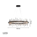 GobekUsa LED Stainless Steel Pendant Light Chandelier for Home Decor in Foyer, Living Room, Bedroom, Restaurant