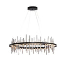 GobekUsa LED Stainless Steel Pendant Light Chandelier for Home Decor in Foyer, Living Room, Bedroom, Restaurant