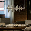 GobekUsa LED Stainless Steel Pendant Light Chandelier for Home Decor in Foyer, Living Room, Bedroom, Restaurant