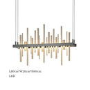 GobekUsa LED Stainless Steel Pendant Light Chandelier for Home Decor in Foyer, Living Room, Bedroom, Restaurant