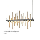 GobekUsa LED Stainless Steel Pendant Light Chandelier for Home Decor in Foyer, Living Room, Bedroom, Restaurant