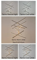 GobekUsa LED Stair Ceiling Chandelier for Living Room
