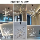 GobekUsa LED Stair Ceiling Chandelier for Living Room