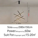 GobekUsa LED Stair Ceiling Chandelier for Living Room