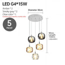 GobekUsa LED Stair Chandelier: Luxury Amber/Crystal Indoor Lighting Fixture