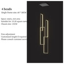 GobekUsa LED Stair Chandelier: Luxury Loft Geometry Pendant Lamps for Modern Living