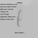 GobekUsa LED Stair Chandelier: Luxury Loft Geometry Pendant Lamps for Modern Living