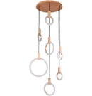 GobekUsa LED Stair Chandelier: Modern Nordic Ceiling Pendant Lamps & Bedroom Wood Lights
