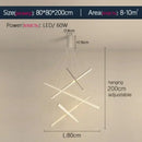 GobekUsa LED Stair Chandelier: Modern, Simple, Villa Hall, Hotel Decor, Indoor Lighting